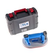 TLS-DX04G-EA2 Vákuumos akkumulátoros emelő 7,4 V , 247x167 mm elliptikus tapadókorong, műanyag koffer,  2 db akkumulátor, digitális kijelző