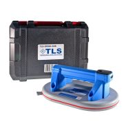 TLS-DX06G-EAB Vákuumos akkumulátoros emelő 3,7 V , 247x167 mm elliptikus tapadókorong, műanyag koffer,  beépített akkumulátor, digitális kijelző