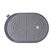 TLS-DX06G-EAB Vákuumos akkumulátoros emelő 3,7 V , 247x167 mm elliptikus tapadókorong, műanyag koffer,  beépített akkumulátor, digitális kijelző