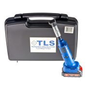 TLS-DOLPHIN-MG21V-E2 Mini hosszúnyakú sarokcsiszológép készlet, 21V akkumulátoros, 2 db akkumulátor, műanyag koffer
