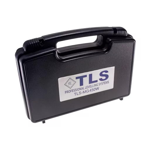 TLS-DOLPHIN-MG450W Mini hosszúnyakú sarokcsiszológép készlet, 220V vezetékes, műanyag koffer