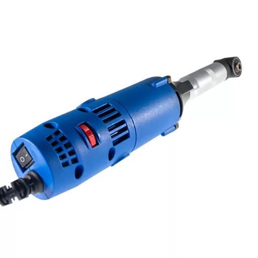 TLS-DOLPHIN-MG550W Mini hosszúnyakú sarokcsiszológép készlet, 220V vezetékes, műanyag koffer