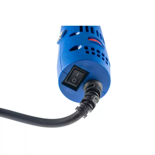 TLS-DOLPHIN-MG550W Mini hosszúnyakú sarokcsiszológép készlet, 220V vezetékes, műanyag koffer