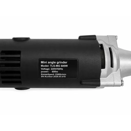 TLS-DOLPHIN-MG600W Mini hosszúnyakú sarokcsiszológép készlet, 220V vezetékes, műanyag koffer