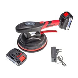   TLS-PH15-1 Vákuumos akkumulátoros lapvibrátor, digitális érintős kijelző, 24 V , d210 mm tapadókorong, műanyag koffer,  1 db akkumulátor
