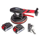 TLS-PH15-2 Vákuumos akkumulátoros lapvibrátor,  digitális érintős kijelző, 24 V , d210 mm tapadókorong, műanyag koffer,  2 db akkumulátor