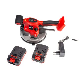   TLS-PH18-2 Vákuumos akkumulátoros lapvibrátor,  digitális érintős kijelző, 21 V , d180 mm tapadókorong, műanyag koffer,  2 db akkumulátor