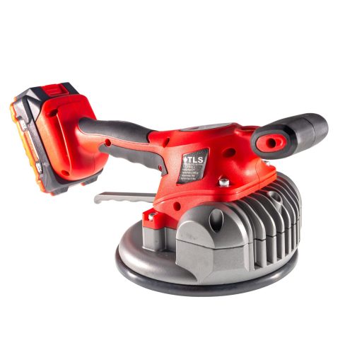 TLS-PH18-2 Vákuumos akkumulátoros lapvibrátor,  digitális érintős kijelző, 21 V , d180 mm tapadókorong, műanyag koffer,  2 db akkumulátor