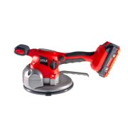 TLS-PH18-2 Vákuumos akkumulátoros lapvibrátor,  digitális érintős kijelző, 21 V , d180 mm tapadókorong, műanyag koffer,  2 db akkumulátor