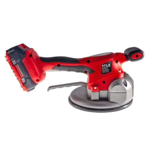 TLS-PH18-2 Vákuumos akkumulátoros lapvibrátor,  digitális érintős kijelző, 21 V , d180 mm tapadókorong, műanyag koffer,  2 db akkumulátor