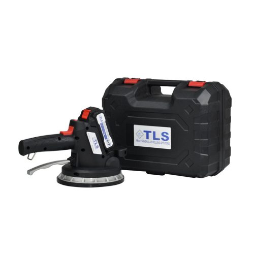 TLS-PV10-1 Vákuumos akkumulátoros lapvibrátor 21 V , d180 mm, műanyag koffer,  1 db akkumulátor