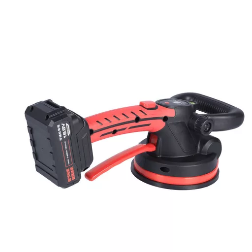 TLS-V10-1 Vákuumos akkumulátoros lapvibrátor, digitális kijelző,16.8 V , d150 mm, műanyag koffer, 1 db akkumulátor
