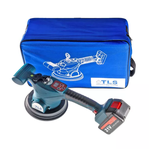 TLS-V11-1 Vákuumos akkumulátoros digitális lapvibrátor 21 V , d150 mm, szövettáska, 1 db akkumulátor