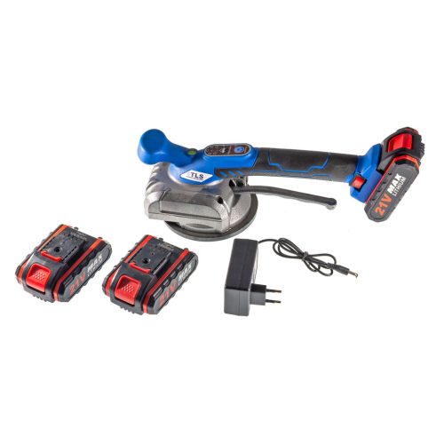 TLS-V12-2 Vákuumos akkumulátoros digitális lapvibrátor 21 V , d130 mm, műanyag koffer, 2 db akkumulátor