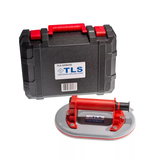TLS-XPB03G-EA1 Vákuumos emelő automata elektromos + manuális - 247x167 mm elliptikus tapadókorong, műanyag koffer, 1 db automata elektromos légszivattyúval