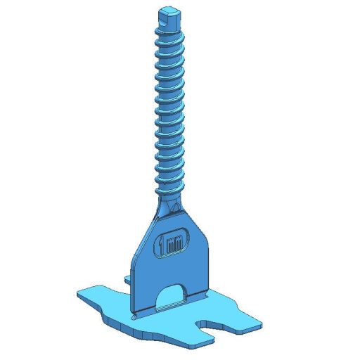 TLS-TORNADO - 100 db csavaros lapszintező talp 1 mm - egyenes fuga, 3-22 mm lapvastagság