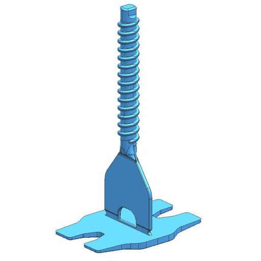 TLS-TORNADO - 100 db csavaros lapszintező talp 1 mm - egyenes fuga, 3-22 mm lapvastagság