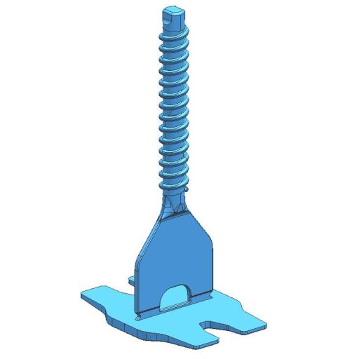 TLS-TORNADO - 100 db csavaros lapszintező talp 1 mm - egyenes fuga, 3-22 mm lapvastagság