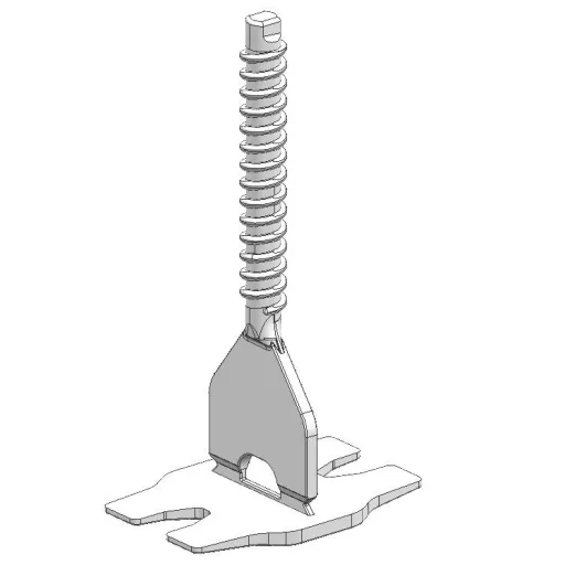 TLS-TORNADO - 100 db csavaros lapszintező talp 2 mm - egyenes fuga, 3-22 mm lapvastagság