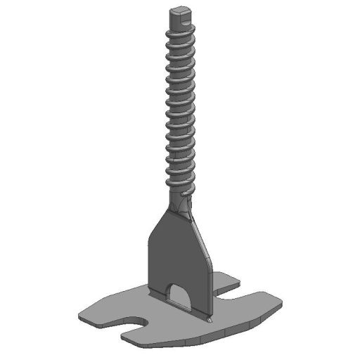 TLS-HURRICANE PRO - 100 db csavaros lapszintező talp 1 mm - egyenes fuga, 3-22 mm lapvastagság -Prémium POM alapanyag