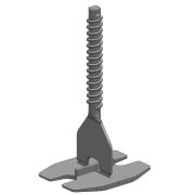 TLS-HURRICANE ECO - 100 db csavaros lapszintező talp 1.5 mm, ( + ) kereszt fuga, 3-22 mm lapvastagság