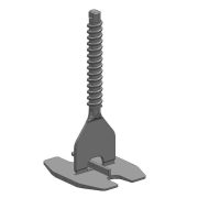 TLS-HURRICANE ECO - 100 db csavaros lapszintező talp 1.5 mm, ( + ) kereszt fuga, 3-22 mm lapvastagság