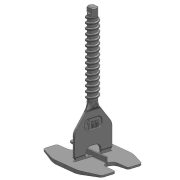 TLS-HURRICANE ECO - 100 db csavaros lapszintező talp 1 mm, ( + ) kereszt fuga, 3-22 mm lapvastagság