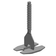 TLS-HURRICANE ECO - 100 db csavaros lapszintező talp 1 mm, ( + ) kereszt fuga, 3-22 mm lapvastagság