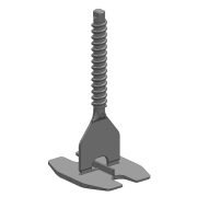 TLS-HURRICANE ECO - 100 db csavaros lapszintező talp 1 mm, ( + ) kereszt fuga, 3-22 mm lapvastagság