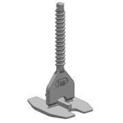 TLS-HURRICANE - 100 db csavaros lapszintező talp 3 mm,  ( + ) kereszt fuga, 3-22 mm lapvastagság