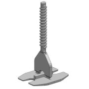 TLS-HURRICANE - 100 db csavaros lapszintező talp 3 mm,  ( + ) kereszt fuga, 3-22 mm lapvastagság