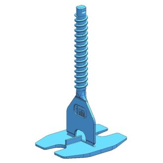   TLS-HURRICANE - 100 db csavaros lapszintező talp 1 mm,  ( T ) fuga, 3-22 mm lapvastagság