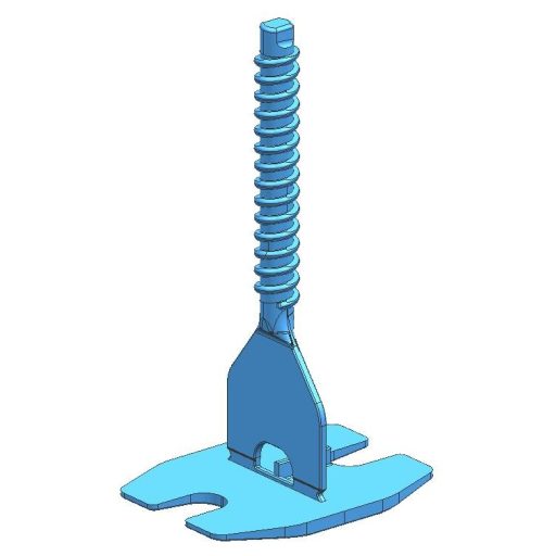 TLS-HURRICANE - 100 db csavaros lapszintező talp 1 mm,  ( T ) fuga, 3-22 mm lapvastagság