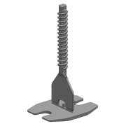 TLS-HURRICANE ECO - 100 db csavaros lapszintező talp 1 mm, ( T ) fuga, 3-22 mm lapvastagság