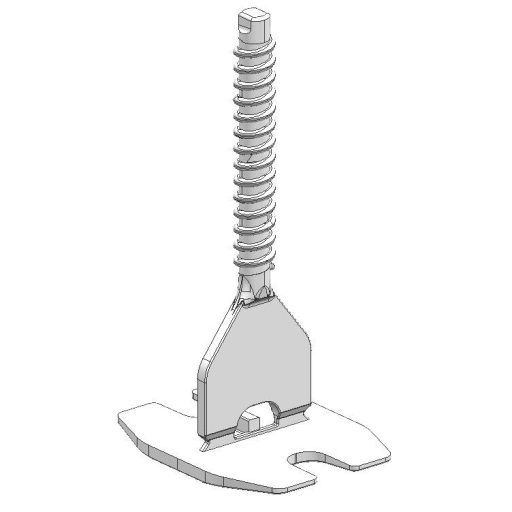 TLS-HURRICANE - 100 db csavaros lapszintező talp 2 mm,  ( T ) fuga, 3-22 mm lapvastagság