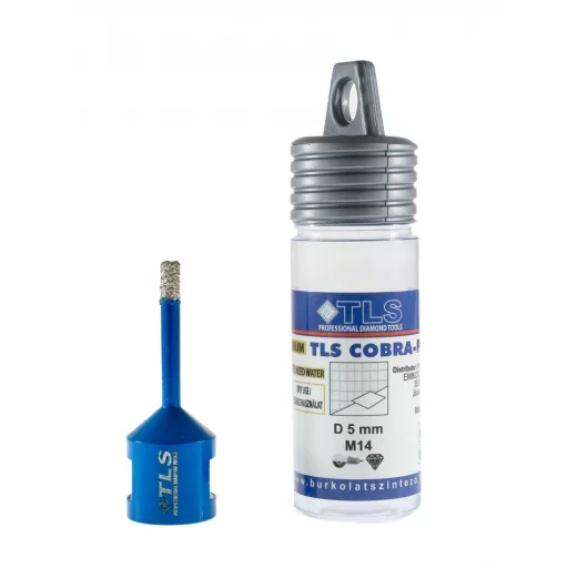 TLS COBRA-PRO 5 mm gyémánt lyukfúró kék