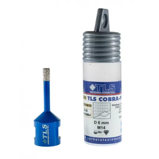TLS COBRA-PRO 6 mm gyémánt lyukfúró kék