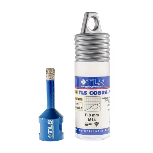 TLS COBRA-PRO 8 mm gyémánt lyukfúró kék