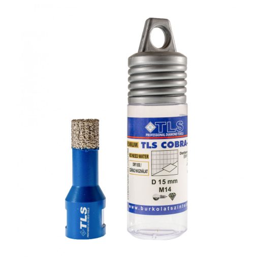 TLS COBRA-PRO 15 mm gyémánt lyukfúró kék