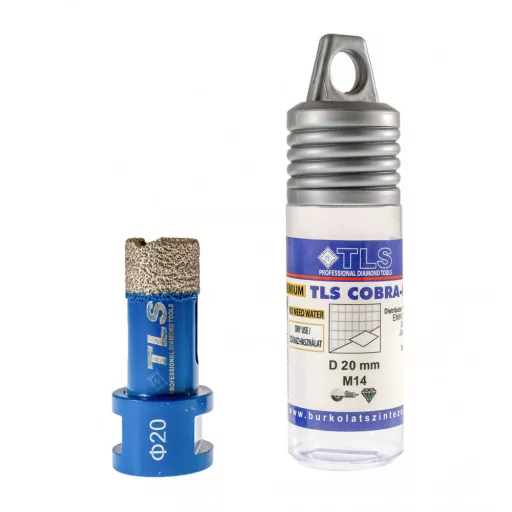TLS COBRA-PRO 20 mm gyémánt lyukfúró kék