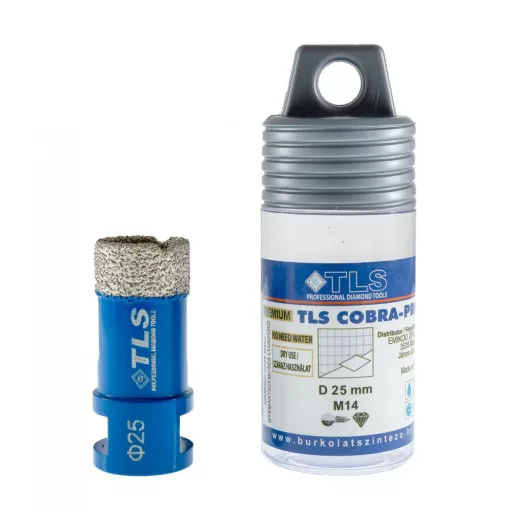 TLS COBRA-PRO 25 mm gyémánt lyukfúró kék