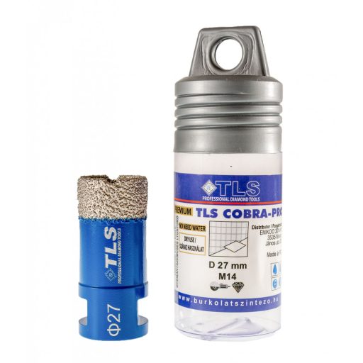 TLS COBRA-PRO 27 mm gyémánt lyukfúró kék