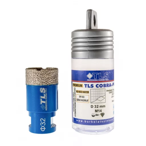 TLS COBRA-PRO 32 mm gyémánt lyukfúró kék