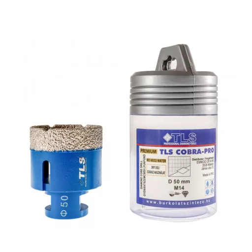 TLS COBRA-PRO 50 mm gyémánt lyukfúró kék