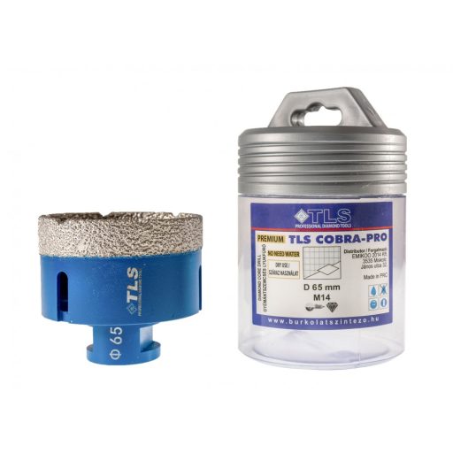 TLS COBRA-PRO 65 mm gyémánt lyukfúró kék
