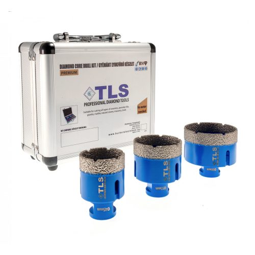 TLS-COBRA PRO 3 db-os 45-55-68 mm - lyukfúró készlet - alumínium koffer