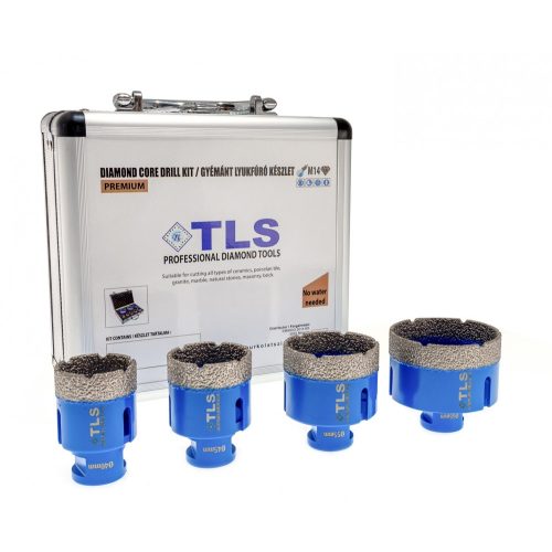 TLS-COBRA PRO 4 db-os 20-27-35-43 mm - lyukfúró készlet - alumínium koffer 