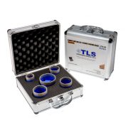 TLS-COBRA PRO 5 db-os 20-35-40-55-60 mm - lyukfúró készlet - alumínium koffer 
