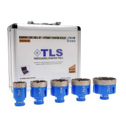   TLS-COBRA PRO 5 db-os 20-35-40-55-65 mm - lyukfúró készlet - alumínium koffer 