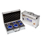 TLS-COBRA PRO 6 db-os 25-30-35-40-45-55 mm - lyukfúró készlet - alumínium koffer 